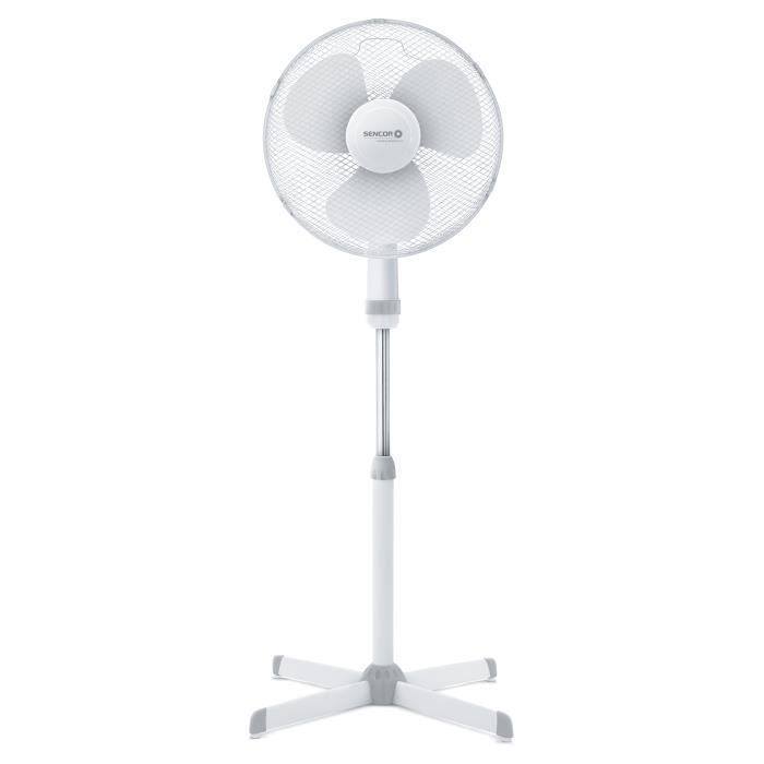 Ventilateur Sencor sur pied - SFN 4047WH - 3 vitesses - oscillant