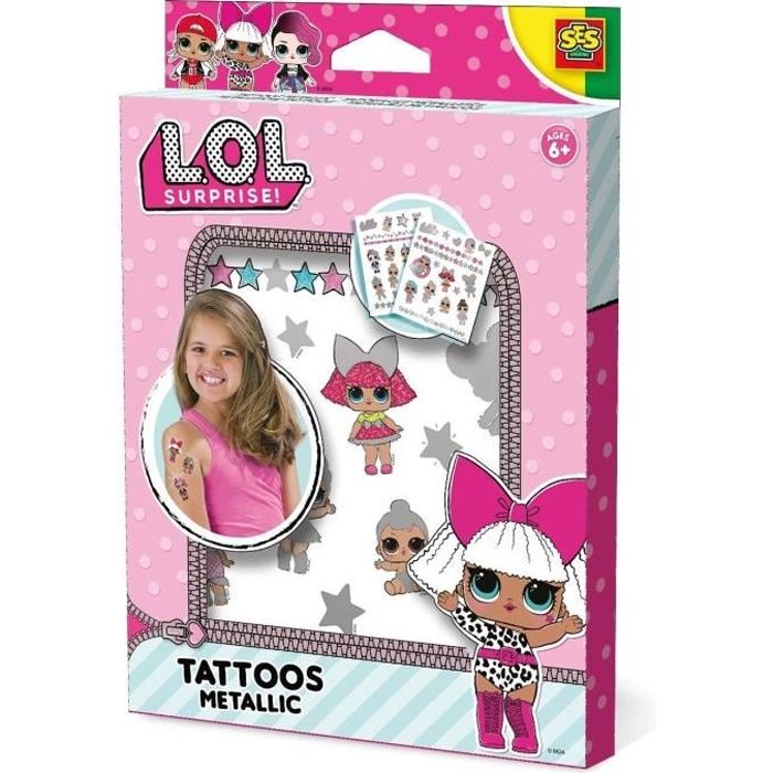 Tatouages métallisés L.O.L. SURPRISE! - Mixte - A partir de 6 ans