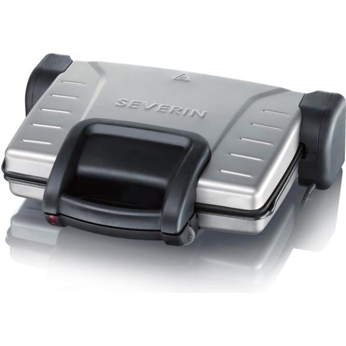 Severin Panini Grill KG 2389 – 1800 W, Plaques Antiadhésives, Ouverture 180°, Thermostat Réglable, Cuisson Uniforme