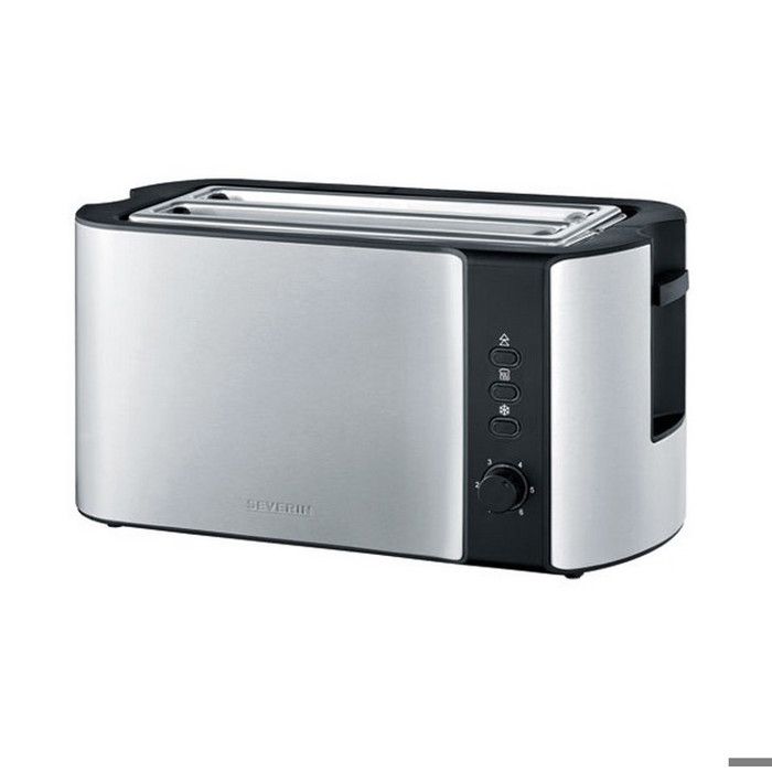 SEVERIN - Grille-pain - 2 longues fentes 1400W - inox brossé/noir - 2590