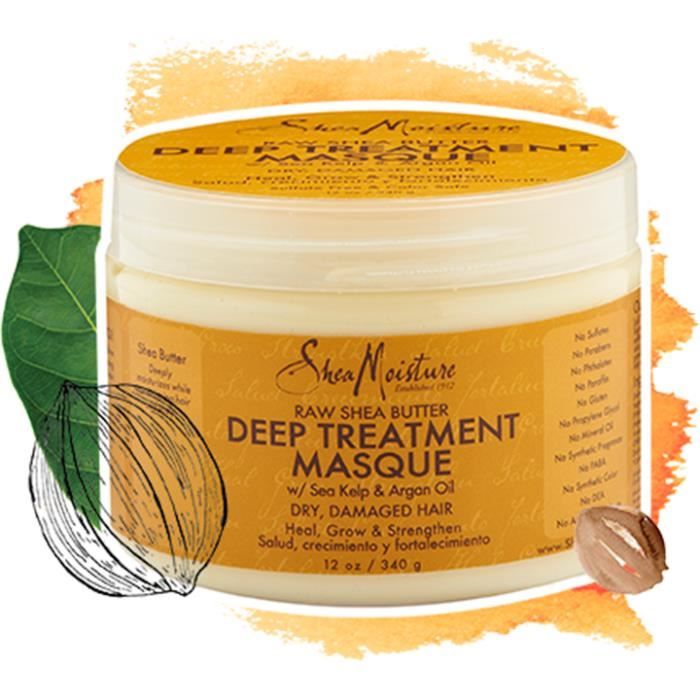 Shea Moisture Masque Capillaire Nourrissant au Beurre de Karité Brut – 326 g