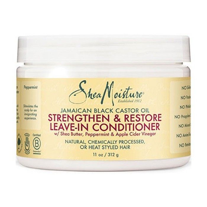 Shea Moisture Huile de Ricin Noir Jamaïcain Après Shampooing Réparateur 340ml