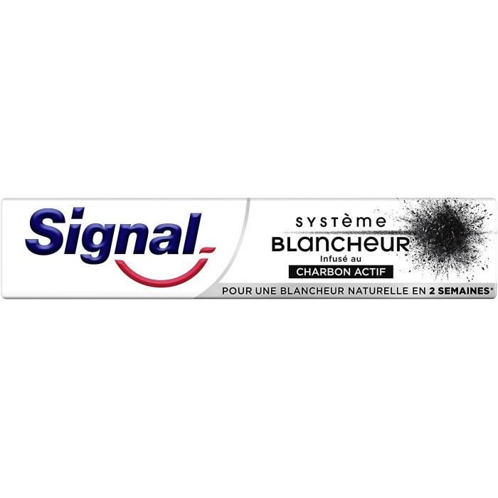 SIGNAL Intégral 8 Dentifrice Charbon  blancheur & Detox - 75 ml