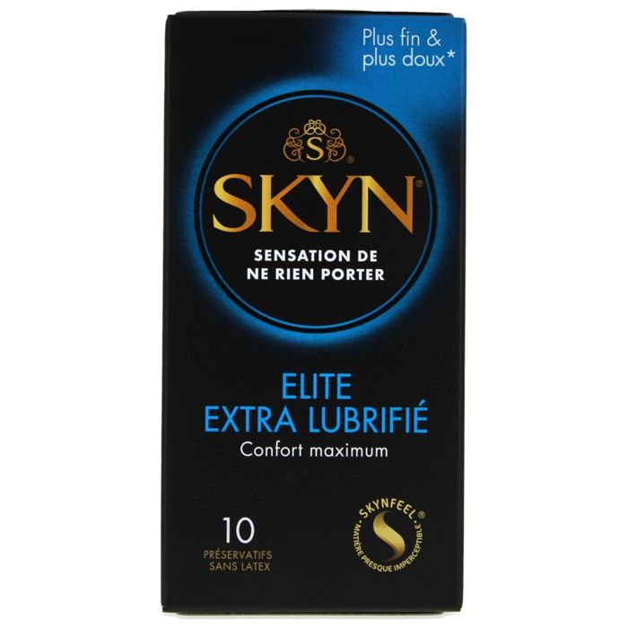 Preservatifs Skyn Elite extra lubrifié - Boite 10 préservatifs