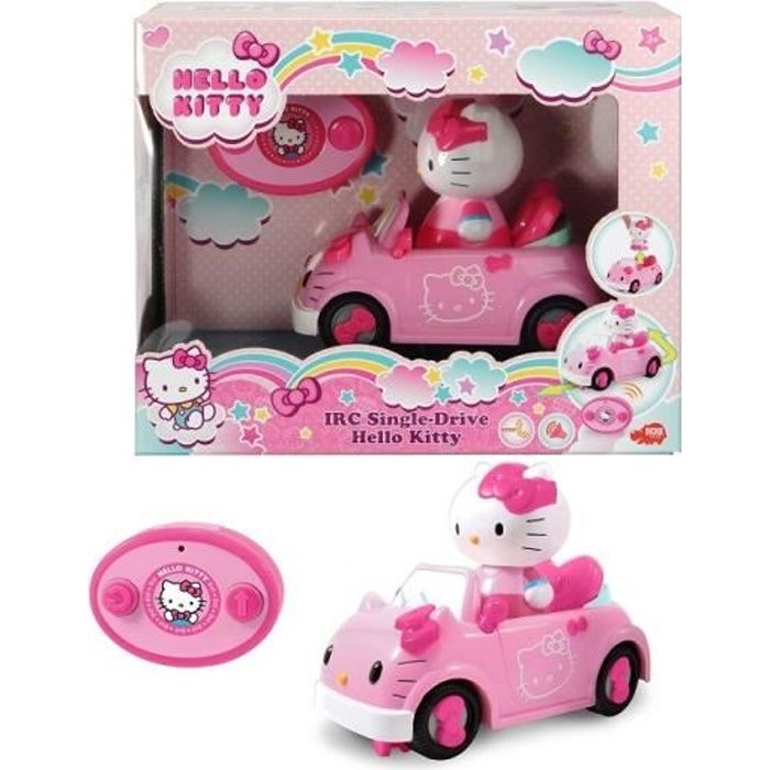 HELLO KITTY Voiture Radiocommandée Décapotable + 1 figurine