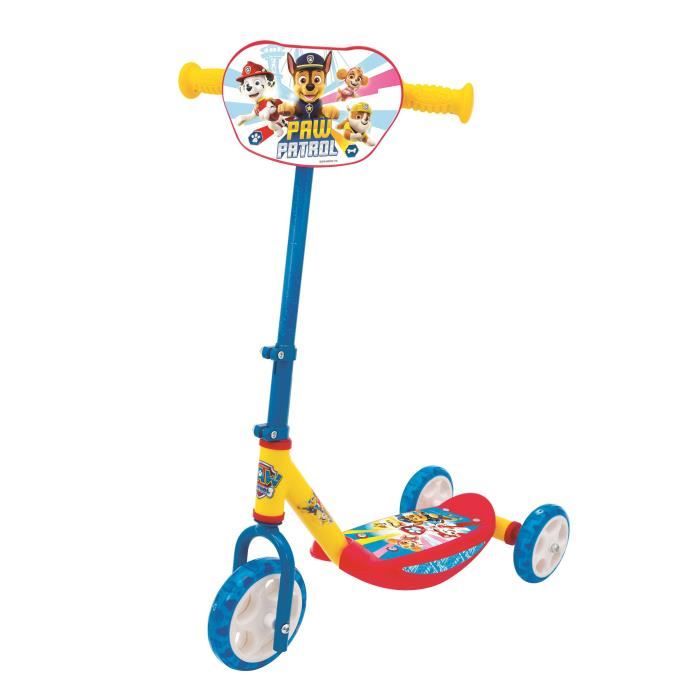 SMOBY - PAT'PATROUILLE Patinette 3 roues silencieuses - Strucure métale - Guidon réglable