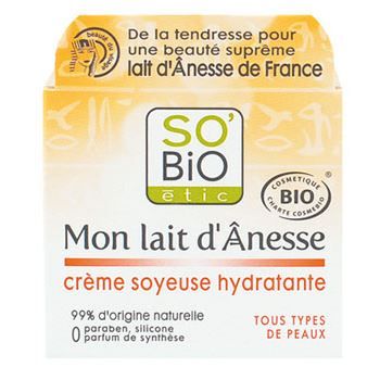 SOBIO Etic crème soyeuse hydratante au Lait D'annesse - 50ML