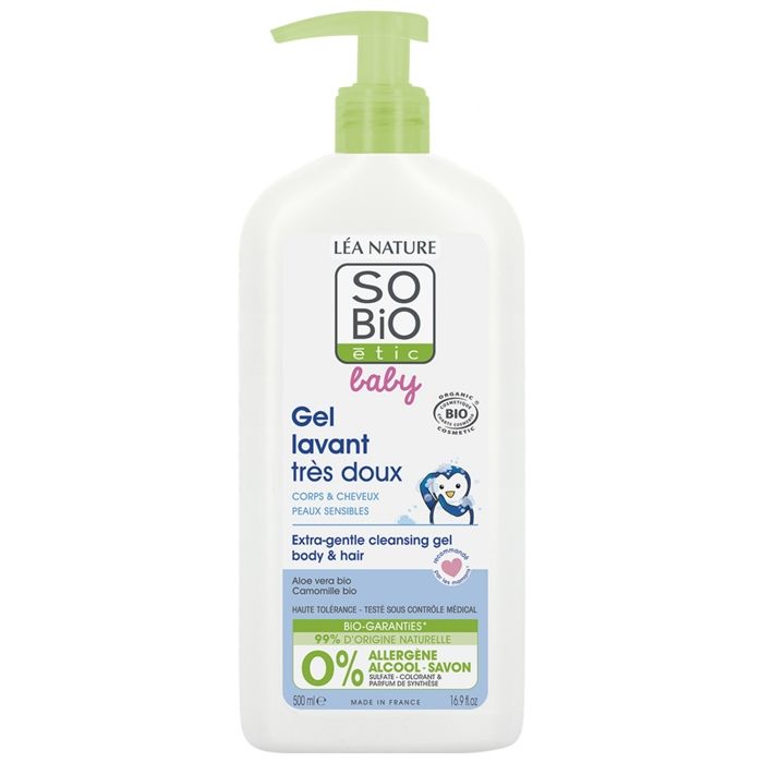 So'Bio Étic Baby Gel Lavant Très Doux Bio 500ml