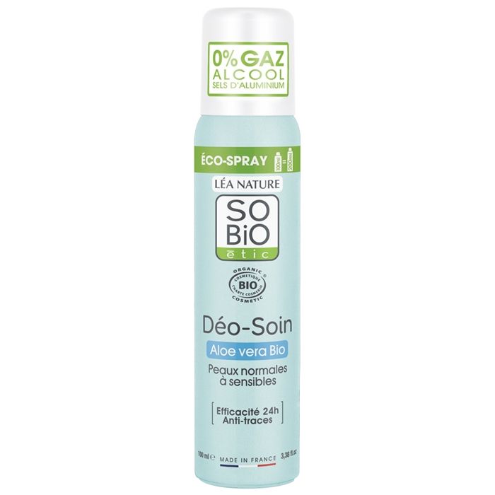 Déo-Soin Eco-Spray à l'Aloé Véra Biologique - 100 ml - So'Bio étic