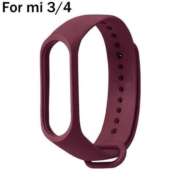Cheap-Bracelet intelligent Pour Mi Band 3 4 5 Bracelet En Silicone MiBand 4 Bracelet Dragonne Miband 5 Bracelet Pour Mi Band 4 2121