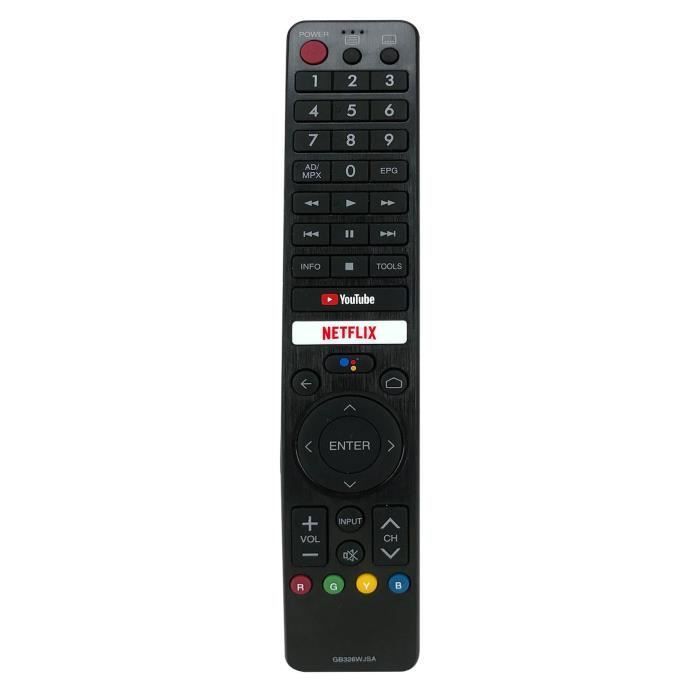 BT-GB326 TéLéCommande TV Convient pour Sharp GB326WJSA Intelligent TV TéLéCommande Vocale Bluetooth