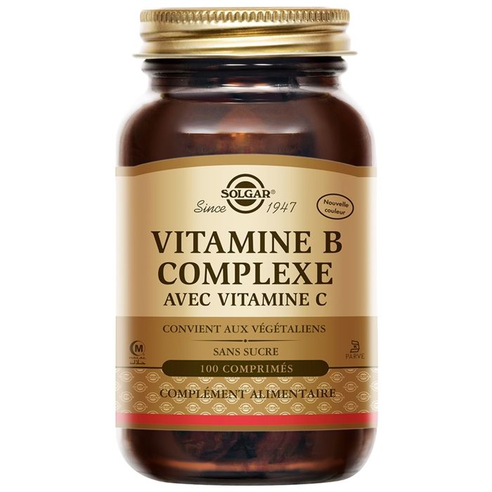 Vitamine B Complex avec vitamine C - 100 tablettes