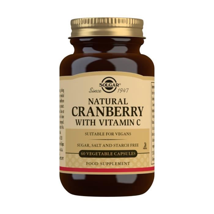 Solgar Cranberry Canneberge 60 gélules végétales