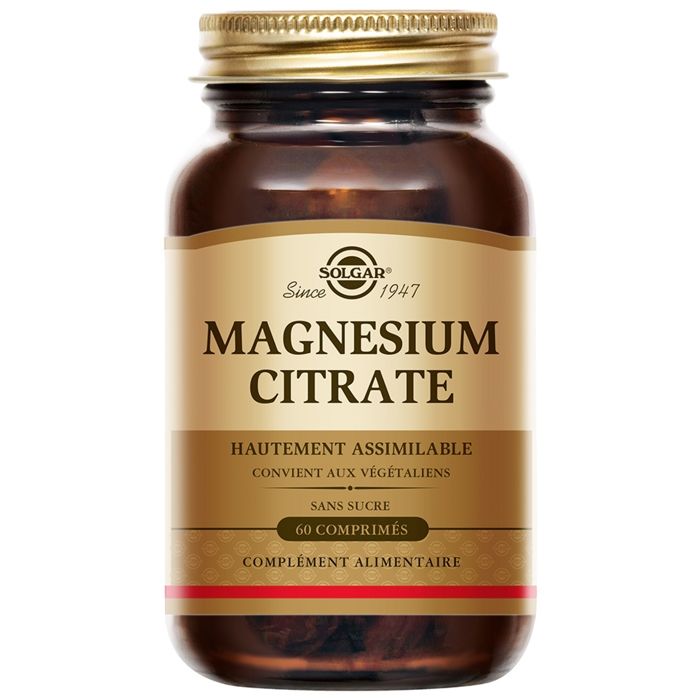 Solgar Magnésium Citrate 60 comprimés