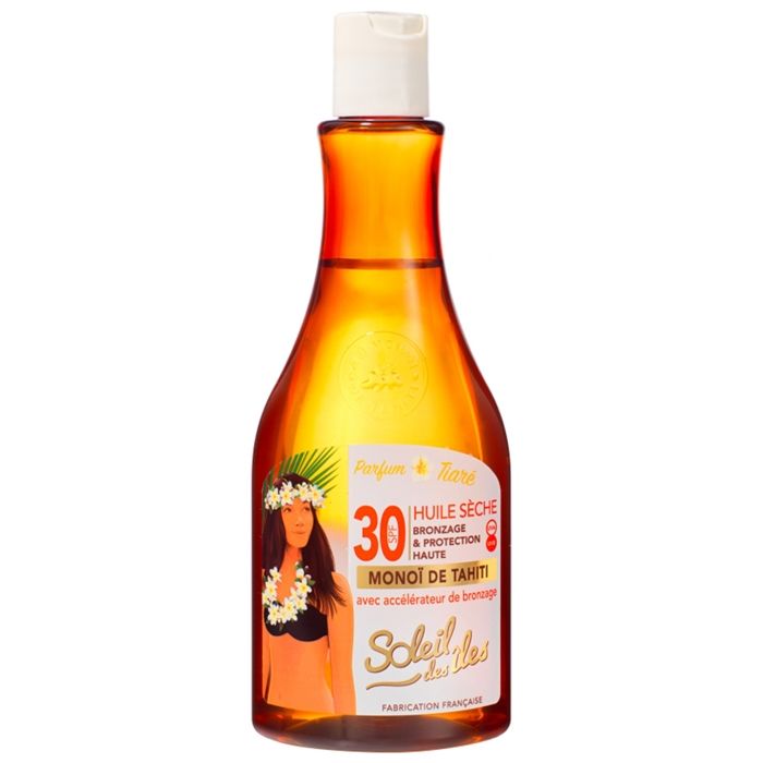 Huile sèche acc. Bronzage Parfum des îles SPF 30