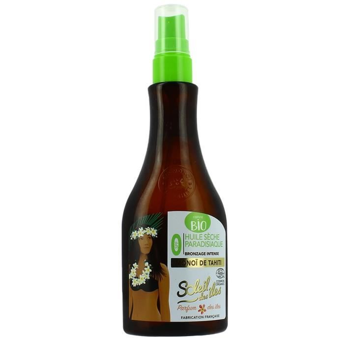 Huile sèche - Bronzage intense - Monoï de Tahiti