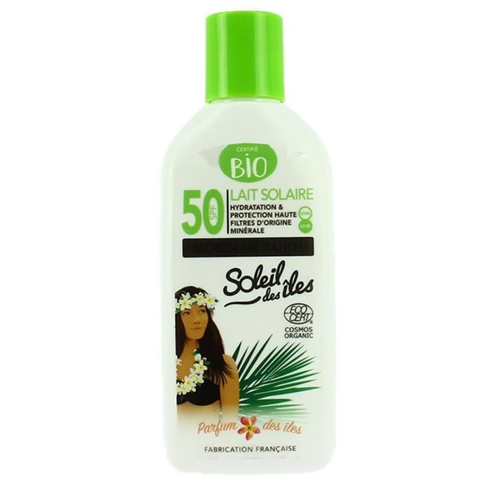 Lait solaire SPF 50 - Monoï de Tahiti