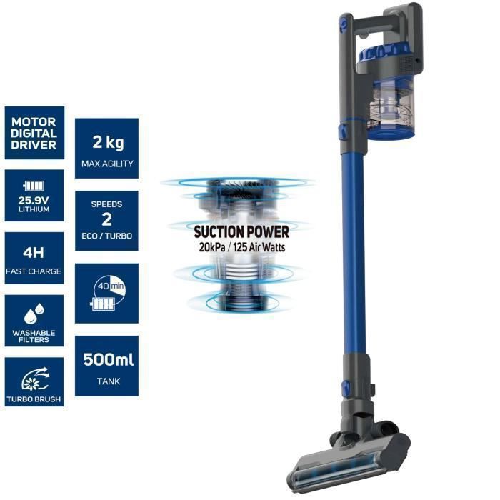 Aspirateur balai sans fil BatterieTurbobat Fuzzy 25.9v