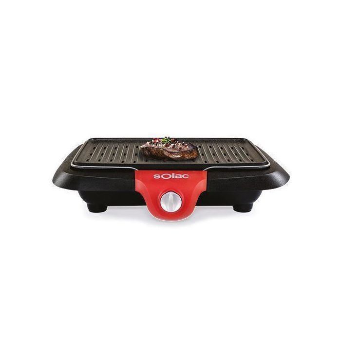 Solac Barbecue de Table électrique ETNA 2000w Grille en Acier Inoxydable
