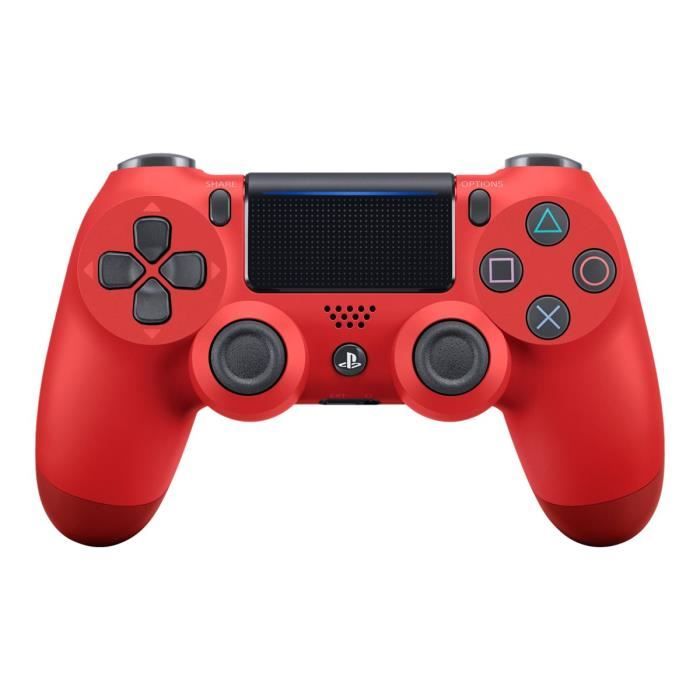 Sony Dual Shock 4 v2 - Gamepad - sans fil - Bluetooth - rouge magma - pour Sony PlayStation 4