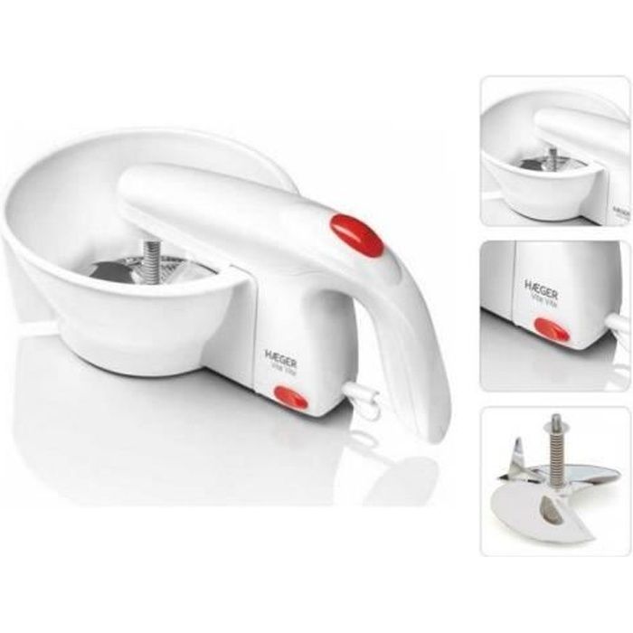 PRESSE-PURÉE HAEGER VITE 25 W Démontable Matériel: Plastique Acier inoxydable