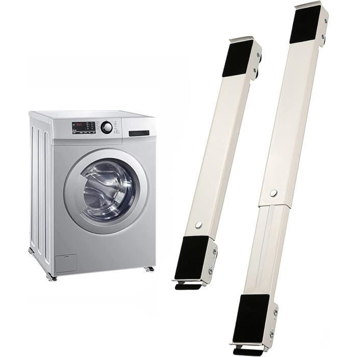 Support de Machine à Laver,Socle Universel Lave Linge,Base de Réfrigérateur,avec 24 Roues,Réglable 45 cm-70 cm,Chariot de Manute88