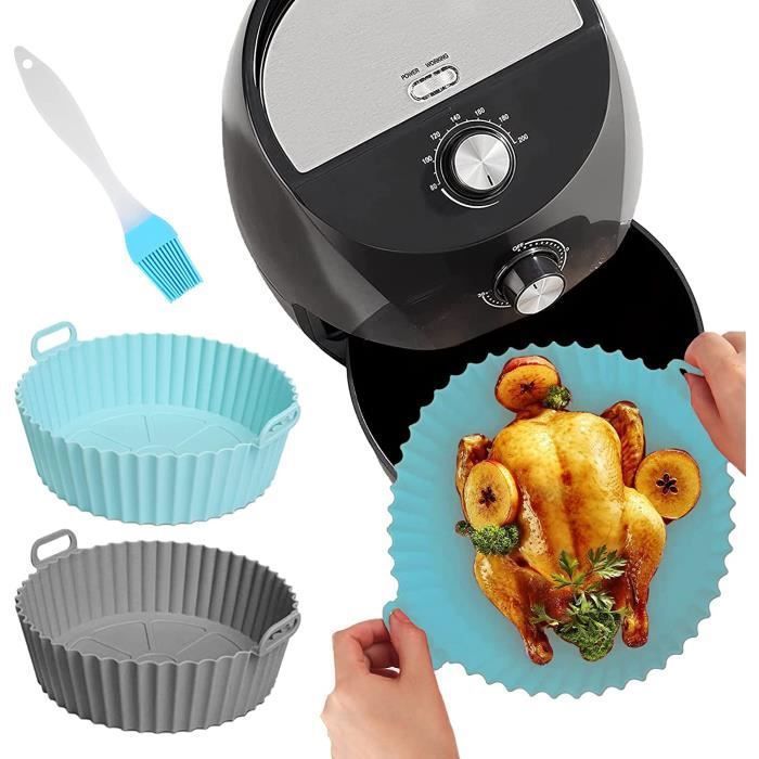 Panier Friteuse en Silicone - Access111 - 2 PCS - Résistant jusqu'à 230°C - Antiadhésif - Réutilisable