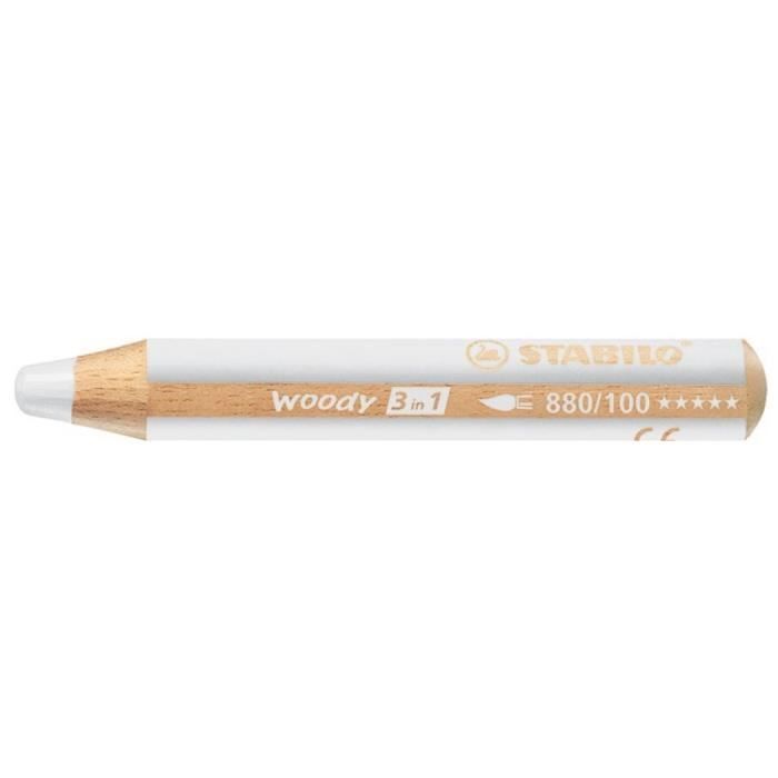 crayon aux talents multiples woody 3 in 1, rond