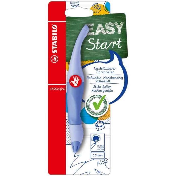 Stylo roller EASYoriginal, gauchers, bleu nuage
