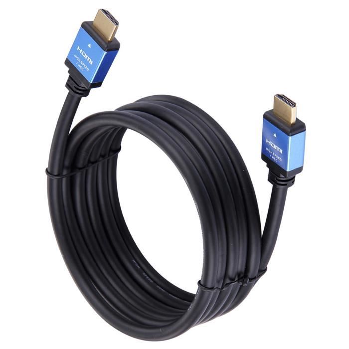 Câble Standard HDMI Type A longueur 3m pour GigaBlue UHD IP 4K / UHD Quad 4K / UHD TRIO 4K / UHD UE 4K / UHD X3 4K Cable HDMI 2.0
