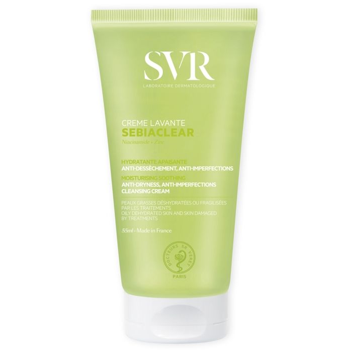 Crème Lavante - SVR - Sebiaclear - 55ml - Anti-imperfections - Hydratante - Peaux sensibles