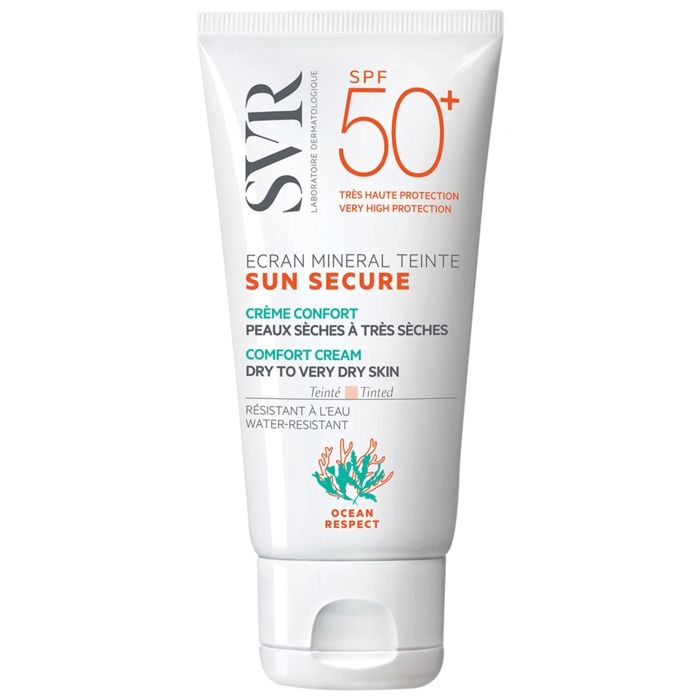 SVR Sun Secure Écran Minéral Teinté SPF50+ Peaux Sèches à Très Sèches 60g