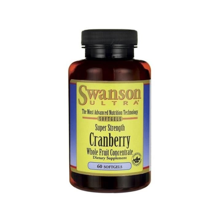 Swanson Super Strength Cranberry Concentrate 60 Softgels