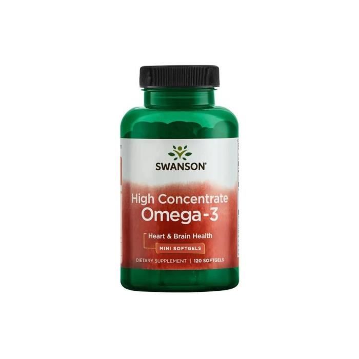 Compléments alimentaires High Concentrate Omega 3 BI7003 , Swanson,