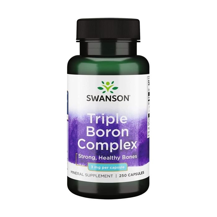 Swanson Triple Boron Complex 3 mg – Santé des Os & Équilibre Hormonal – 250 Gélules