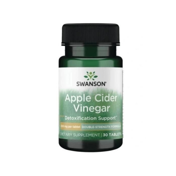 Compléments alimentaires Apple Cider Vinegar 200 MG BI8476 30pcs, Swanson, Usa