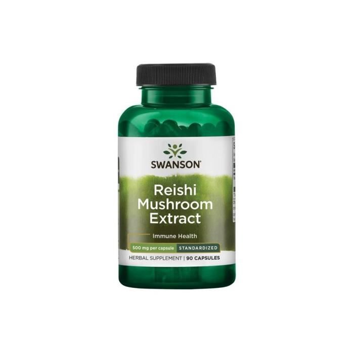 Compléments alimentaires Swanson Reishi Mushroom Extract (90 gélules) 7284