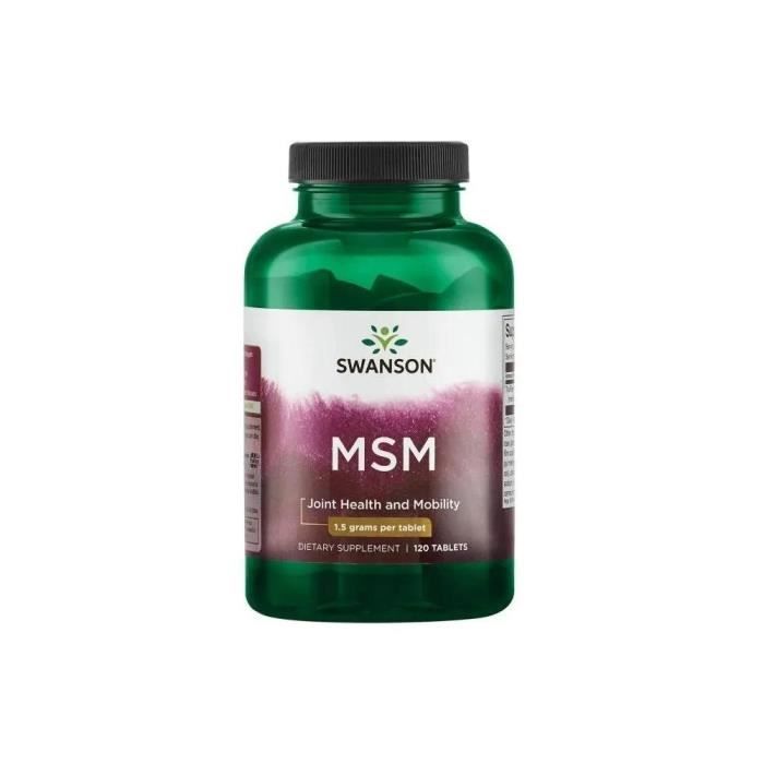 Swanson msm, 1,5 g, 120 comprimés 3440
