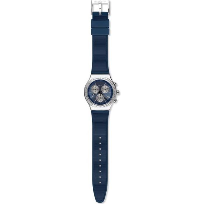 Bracelet silicone / plastique homme - SWATCH - Montre Swatch Lost In The Sea - Couleur de la matière:Blanc