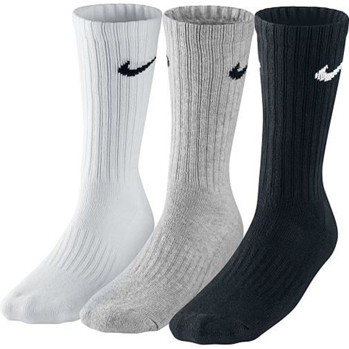 NIKE Lot de 3 Paires de Chaussettes Adulte