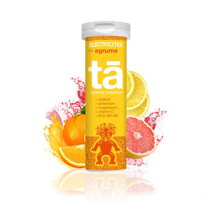 Electrolytes optimal hydration (12 tabs)| Électrolytes et hydratation|Agrumes|Tā Energy