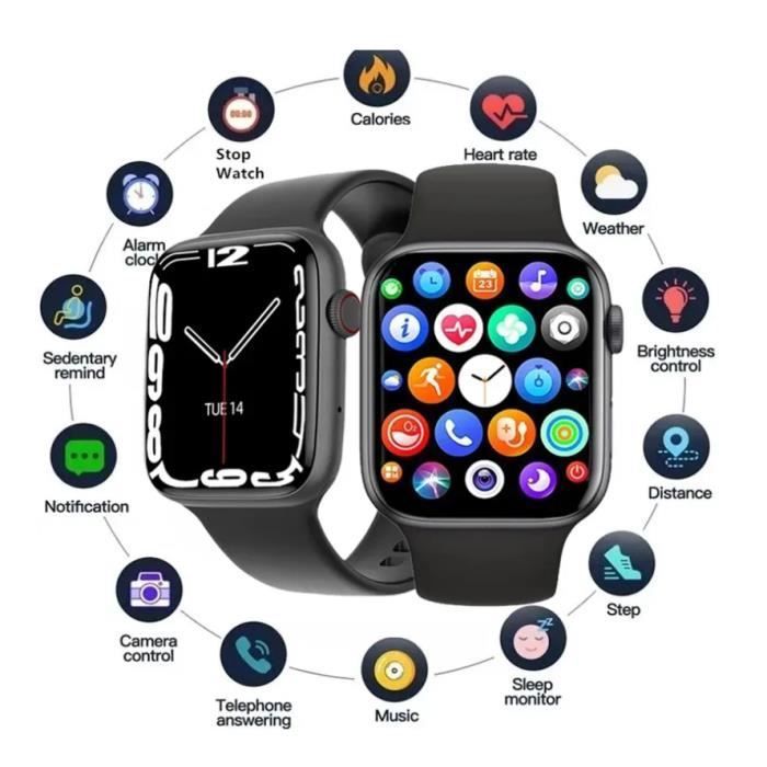 Montre connectée I7 Pro Max pour hommes et femmes, série 7, 8, appel téléphonique, cadran de montre personnalisé, sport, étanche, ch