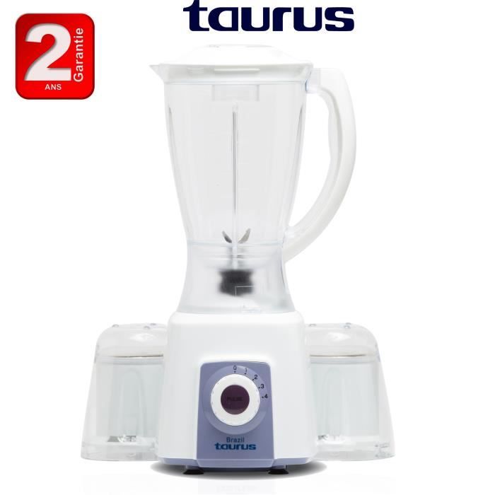 Blender  Brazil 1.5L 550w 2 moulins mixeur robot - 2 ans de garantie