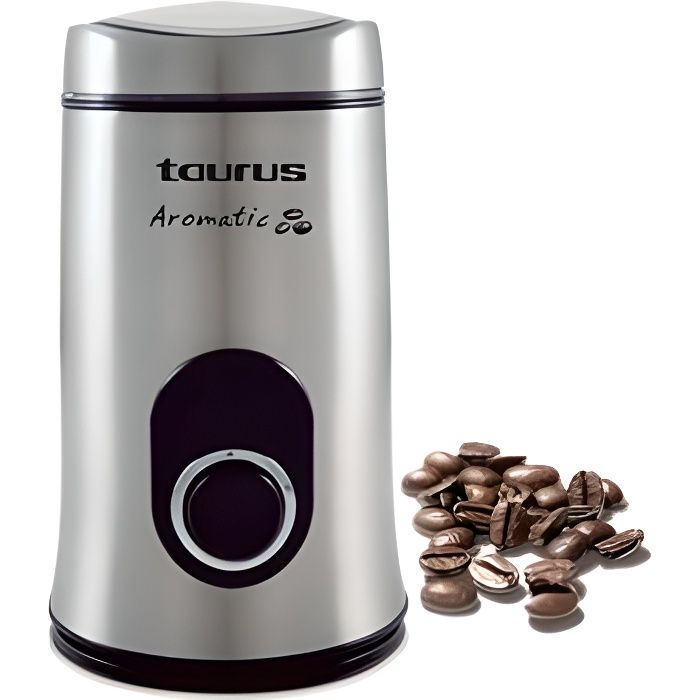 TAURUS 908503 Moulin à café électrique Aromatic 150 - Inox