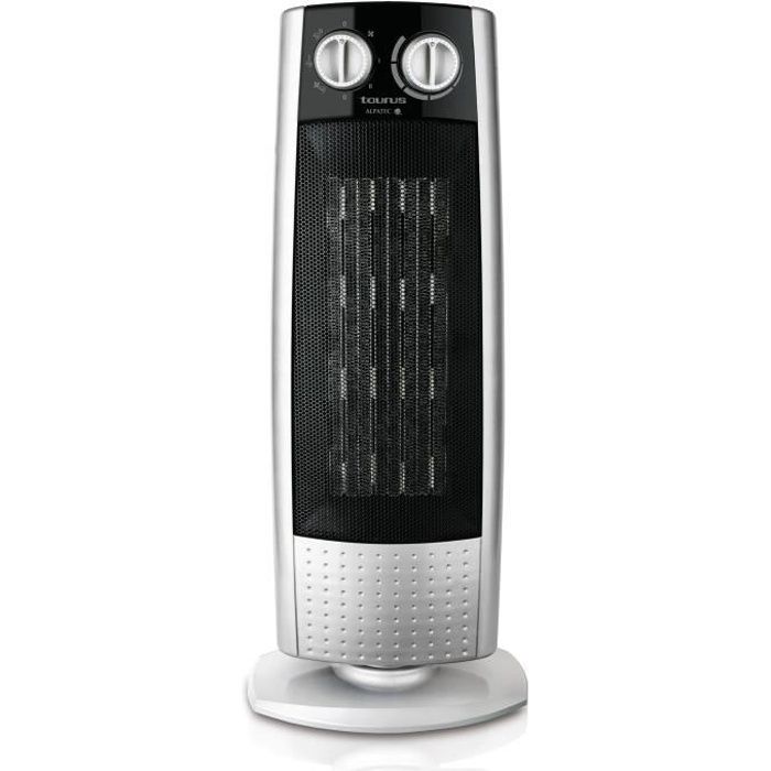 TAURUS Radiateur ventilateur céramique Atacama 2000 P - 2000 W - 24x17,7x54 cm