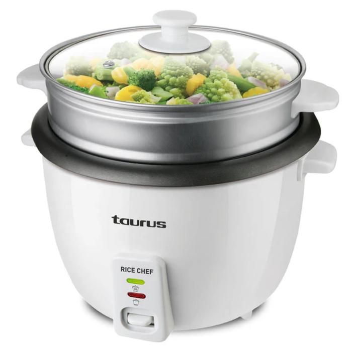 Cuiseur à Vapeur - Taurus - Rice Chef - 700W - 1.8L - Revêtement Antiadhérent