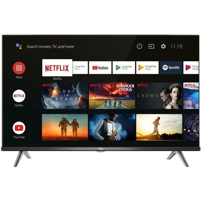 TCL 32S615 - Téléviseur LED HD 32" (81 cm) 16/9 - 1366 x 768 pixels - HDR - Android TV - Wi-Fi - 300 Hz - Son 2.0 10W ( Catégorie :