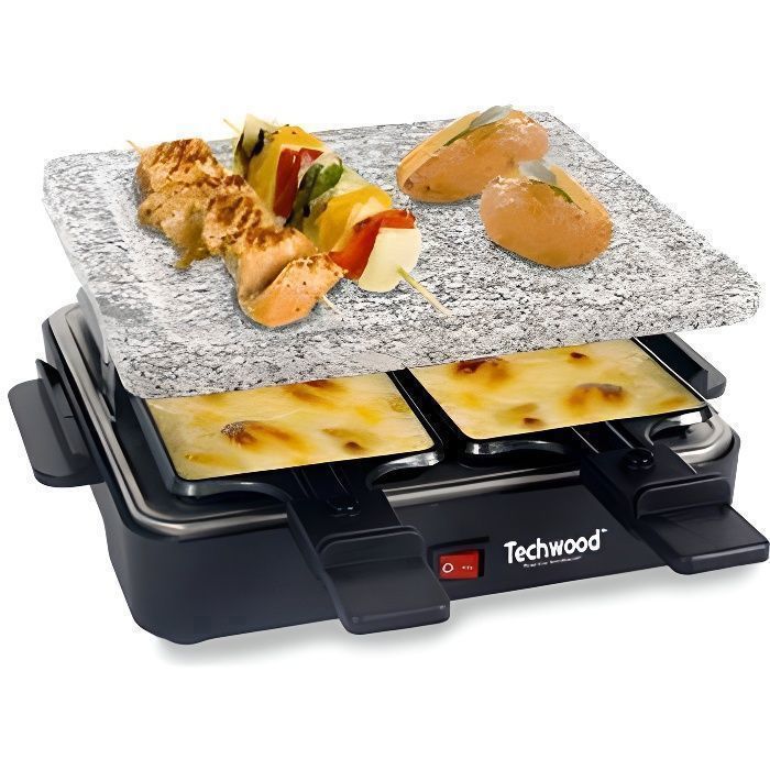 TECHWOOD RACLETTE 4 AVEC PIERRE DE CUISSON