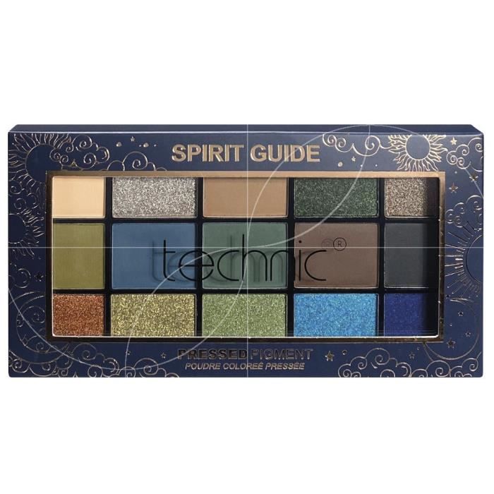 technic - Palette 15 Fards à paupières Spirit guide - 30g Bleu