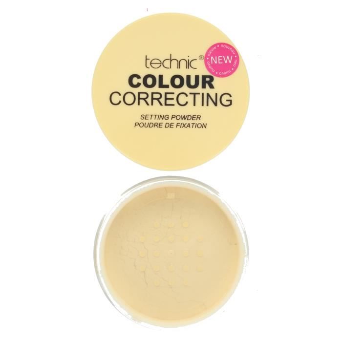 Technic JauneColour Correction Couleur Poudre Visage Libre